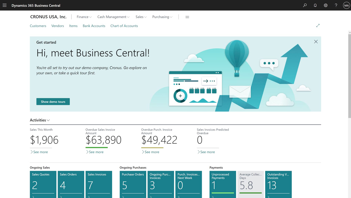 business central 365